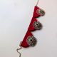 Red And Oxidized Silver Choker For Women